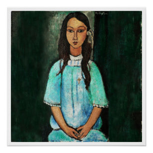Modigliani Alice  Fine Art Painting Perfect Poster