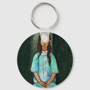 Modigliani Alice  Fine Art Painting Sleutelhanger