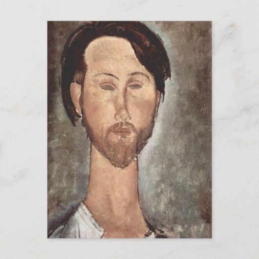 Modigliani Amedeo Portrait Briefkaart (Voorkant)