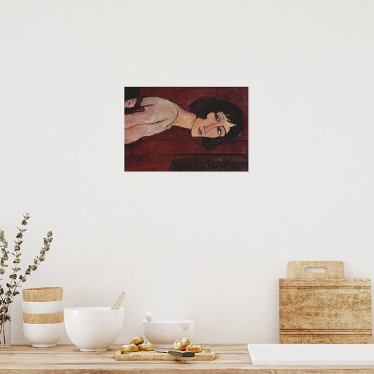 Modigliani Amedeo Portrait Poster (Keuken)