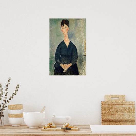 Modigliani - Cafe Singer 1917 Poster (Keuken)