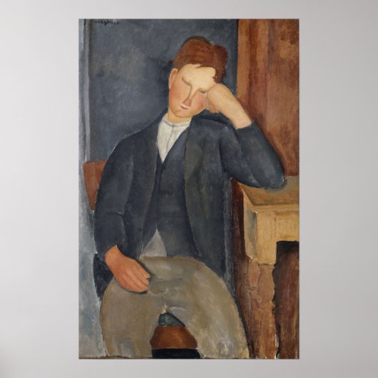Modigliani - De Jonge Leerling 1918 Poster (Voorkant)