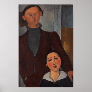 Modigliani - Jacques en Berthe Lipchitz 1917 Poster