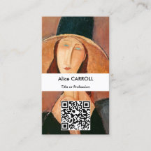 Modigliani - Jeanne Hebuterne Large Pet - QR Code