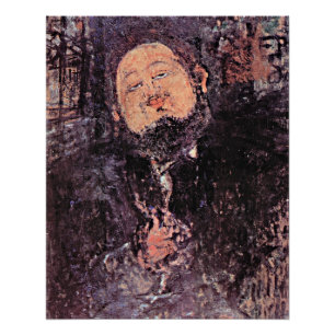 Modigliani - Portret van Diego Rivera Perfect Poster
