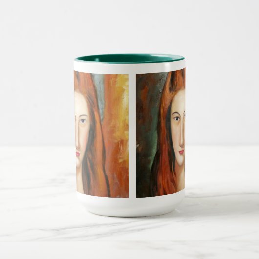 Modigliani - Portret van Jeanne Hebuterne Mok (Midden)