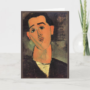 Modigliani - Portret van Juan Gris Kaart