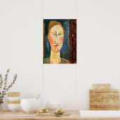 Modigliani - Vrouwenhoofd met rood haar Poster (Keuken)