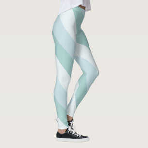 Modish Elegant Blauw Groen Modern Design Sjabloon Leggings