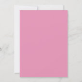 Modist roze witte afstuderen kaart (Achterkant)