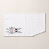 Modogrammé de conception de lapin (Serviette à main)