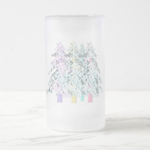 MODRN ART WHITE SILVER MINDER IS MEER MATGLAS BIERPUL