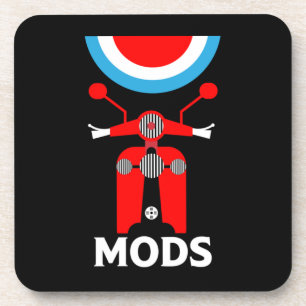 Mods - Mods en Rockers - Britse muziek Bier Onderzetter
