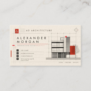 Modulair Rastersysteem Architect Visitekaartje