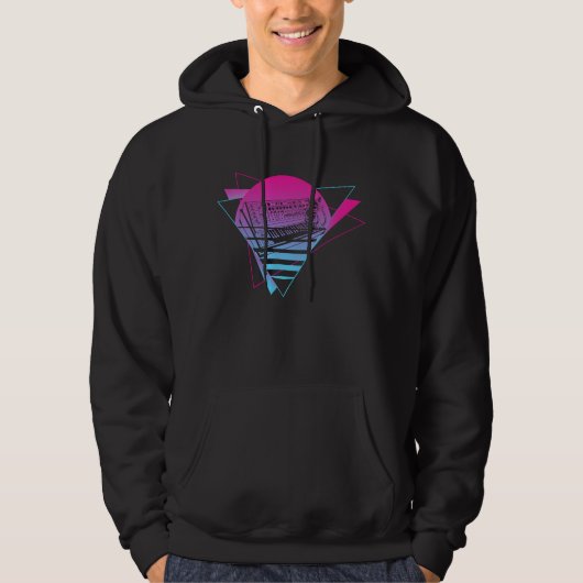 Modulair synthesizer Analoge Vaporwave Hoodie (Voorkant)