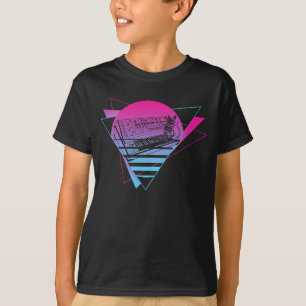 Modulair synthesizer Analoge Vaporwave T-shirt