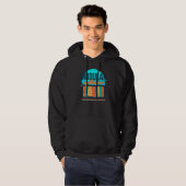 Modulaire Synthesizer Synthwave 80s Synthesiz Hoodie (Voorkant volledig)