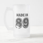 Modus Birthday Beer Mok Made in 89 Moderne Typogra (Links)