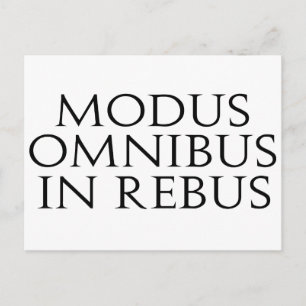 Modus omnibus in Rebus Briefkaart