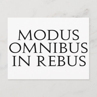 Modus omnibus in Rebus Briefkaart