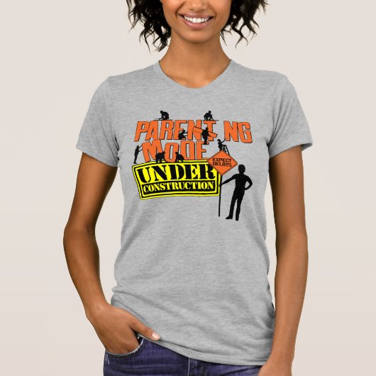 Modus ouderschap onder constructie Verwacht bovenl T-shirt (Voorkant)