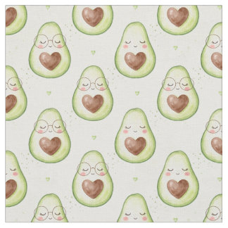 Moe Avocado-hartzonnebril Naadloos Patroon Stof