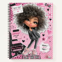 Moe Creatieve Roze Pop Collage Spiraal Notebook