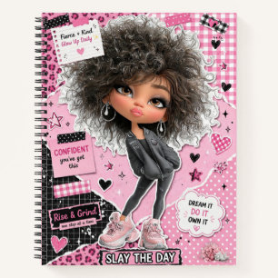 Moe Creatieve Roze Pop Collage Spiraal Notebook Notitieboek
