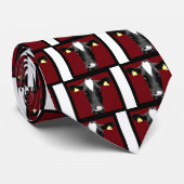 moe diep rood stropdas (Opgerold)