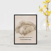 Moe en Sleepy, één grote grap Kaart (Gele Bloem)