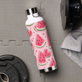Moe Flessen met Waterverf Watermeloen Patroon