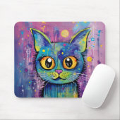 Moe Fun Kitty Kat Mixed Media Dierentuin Muismat (Met muis)