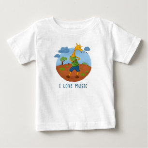 Moe giraffekaart voor op een personalised T-shirt