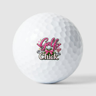 Moe golfkip roze golf liefhebber design golfballen