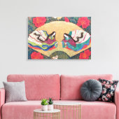 Moe: Heian Princess Fairies Canvas Afdruk (Insitu (Woonkamer))