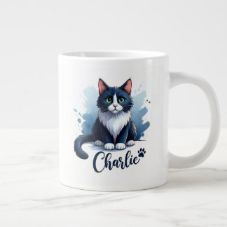 Moe kat kunstwerk mok – Cadeau voor dierenvrienden