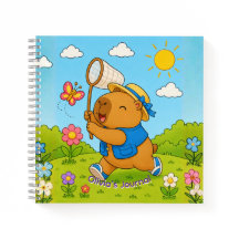 Moe kawaii capybara gepersonaliseerde naam spiraal
