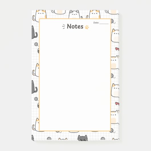 Moe Kawaii Kat Notitieblok Post-it® Notes (Voorkant)