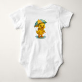 Moe Kuikenbadpakje Geel  Romper (Achterkant)