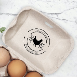Moe Kuikenboerderij Verse Eieren Doos Naam Toevoeg Rubberstempel
