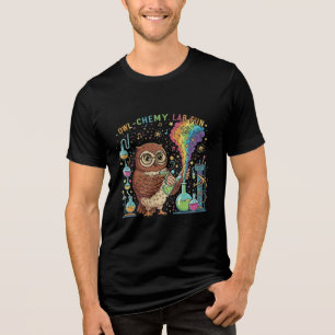 Moe Lab Chemische Pret   Nerdy Wetenschapper Schei Tri-Blend Shirt