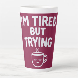 Moe Maar Ik Probeer Het – Grappig Herkenbaar Stemm Latte Mok