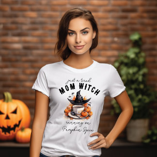 Moe Moeder Heksenhoed en Pompoen Specerij Koffie T-shirt