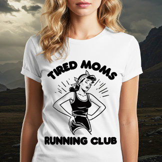 Moe moeders hardloopclub t-shirt