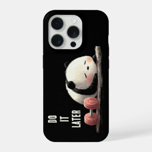 Moe Panda Gym – Grappige Pret Workout Kunst iPhone 15 Pro Hoesje