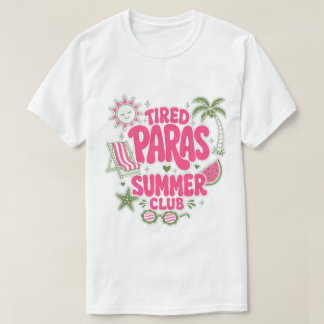 Moe Para Zomerclub Retro Paraprofessioneel T-shirt