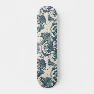 Moe patshond naadloos patroon skateboard
