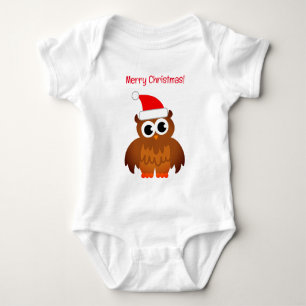 Moe Santa uiltje kerst baby overall Romper