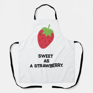 Moe Schort met Aardbei Motief Fruit-Thema Keuken