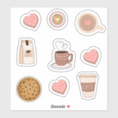 Moe stickers over koffie - Aardige cafeïne (Vel)